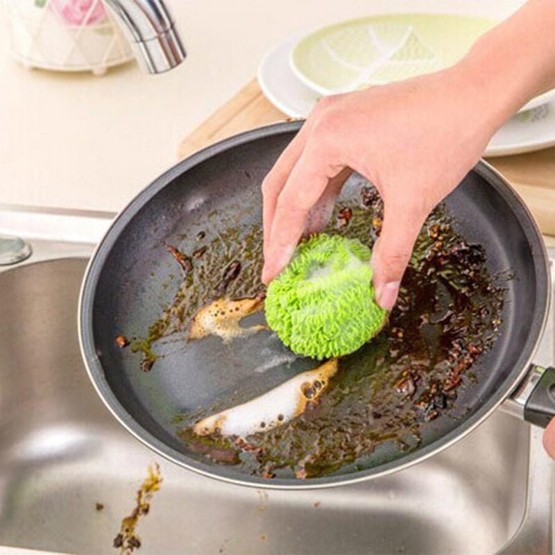 2 Pack Color Kitchen Clean Ball (Green)