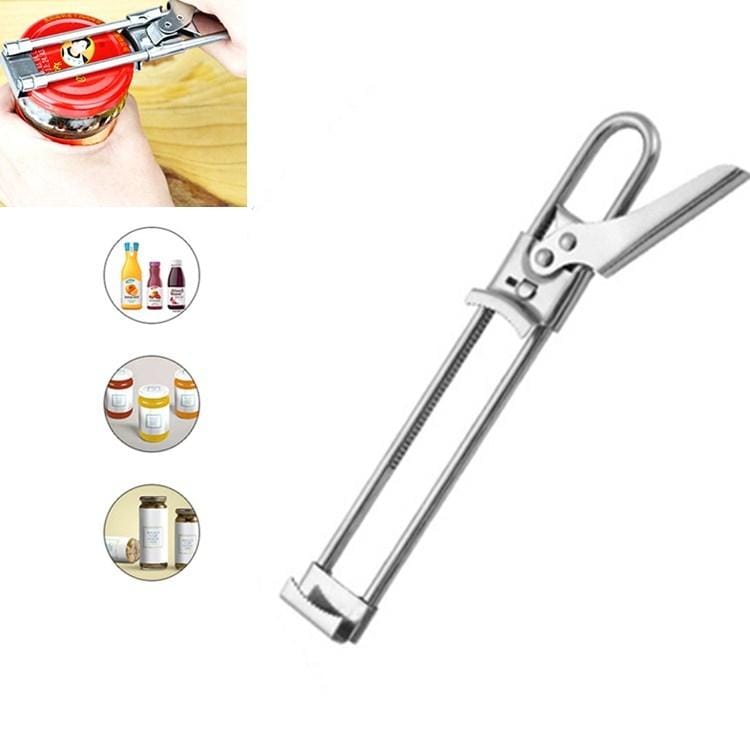 2 PCS Stainless Steel bottle Opener Adjustable Can Opener Jam Bottle Opener Gadget