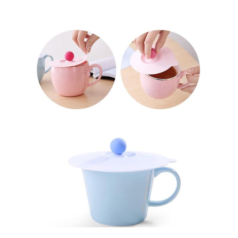 5 PCS Environmentally Friendly Food Grade Silicone Heat-resistant Lid, Size:L (Pink)
