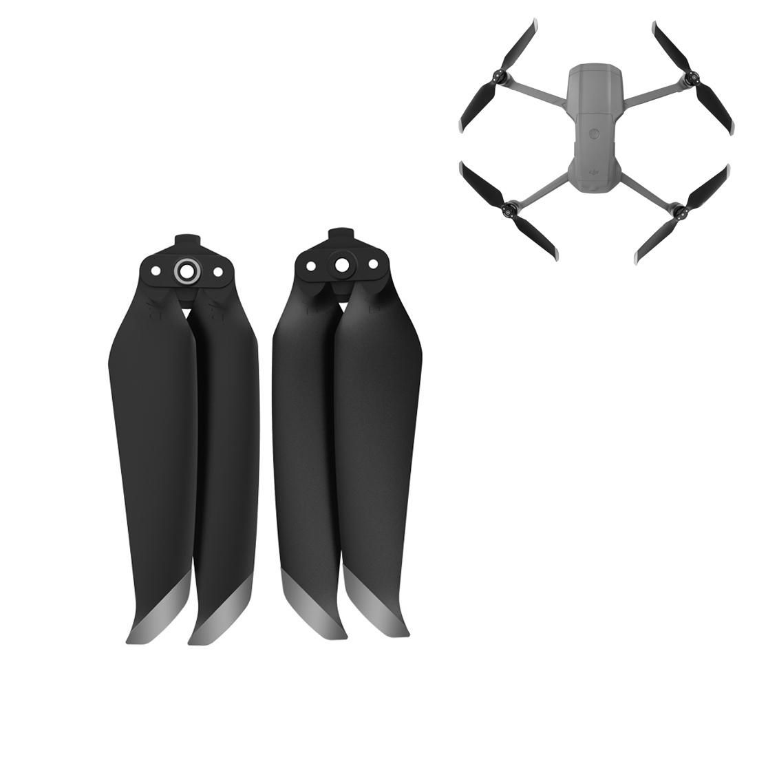 1 Pair Sunnylife 7238F-1 For DJI Mavic Air 2 Low Noise Quick-release Propellers, Size:1 Pairs (Silver)