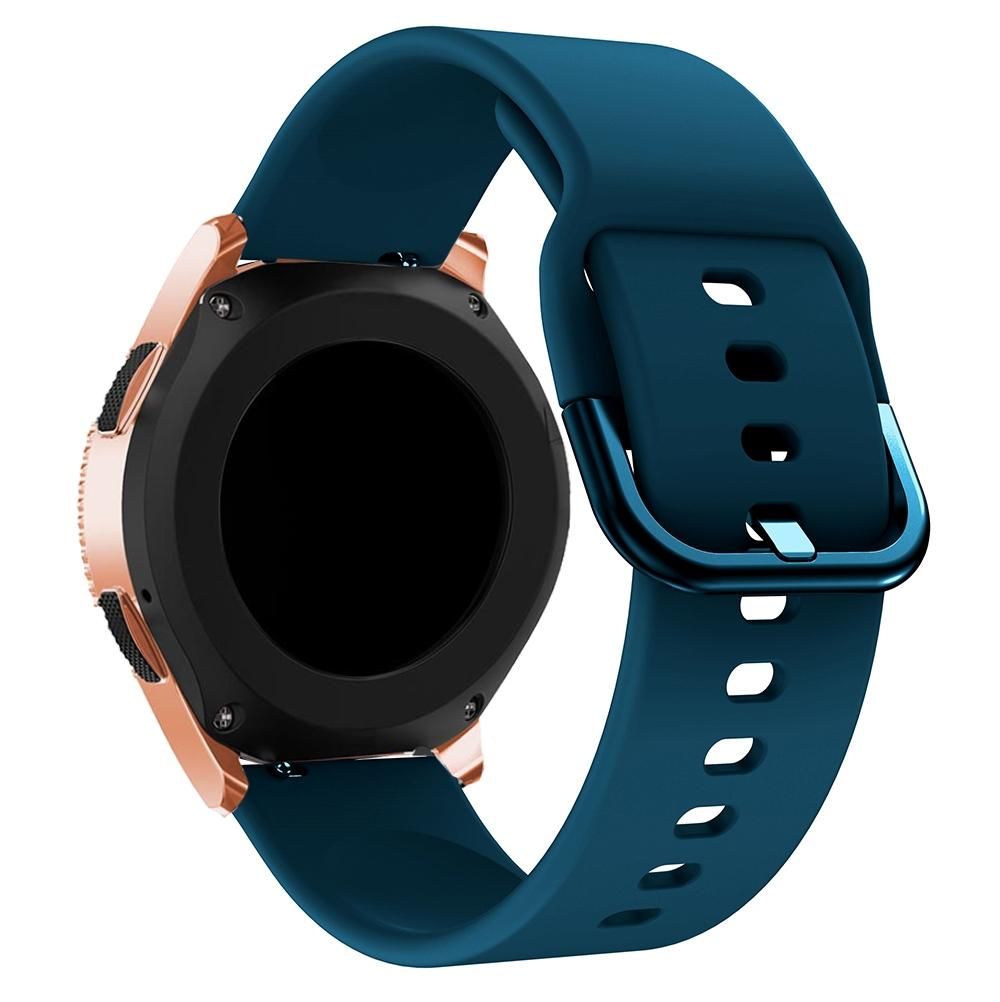 20mm For Huawei Watch GT2 42MM / Amazfit BipS 2 Youth Version Universal Color Buckle Silicone Strap (Rock Teal)