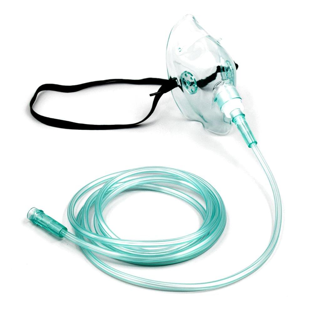 Carevas 1PC Medical Adult Oxygen Mask with 2M Tubing O2 - L3