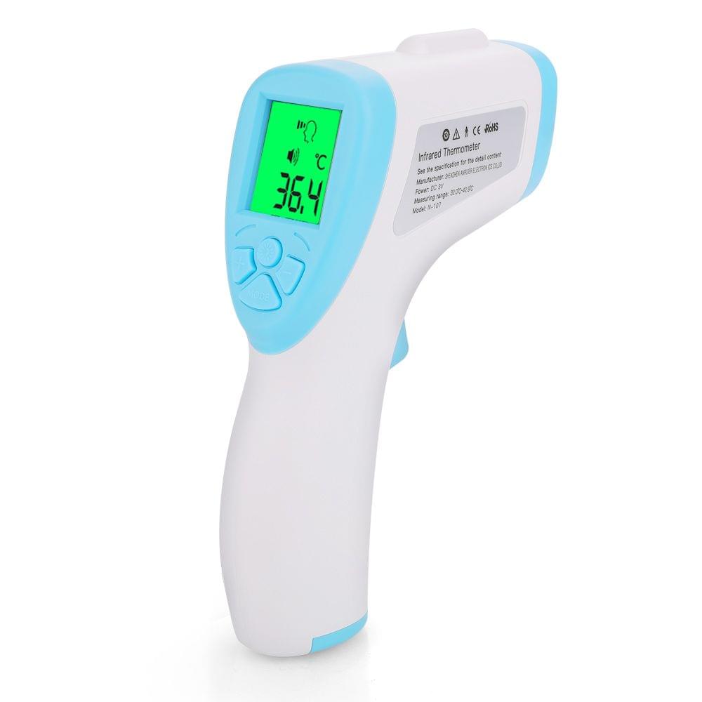Non Contact Infrared Thermometer Forehead Thermometer Body - Blue&white