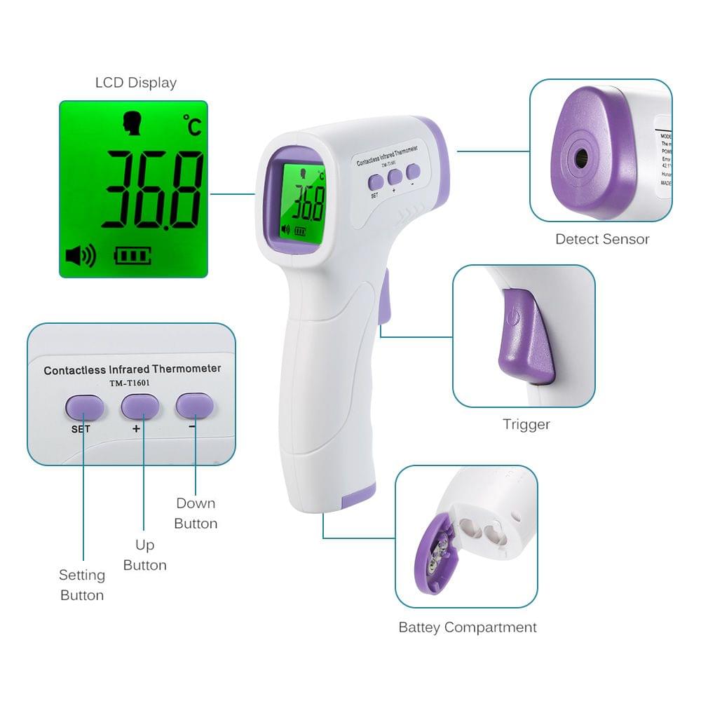 Digital Forehead Thermometer Non-contact Infrared