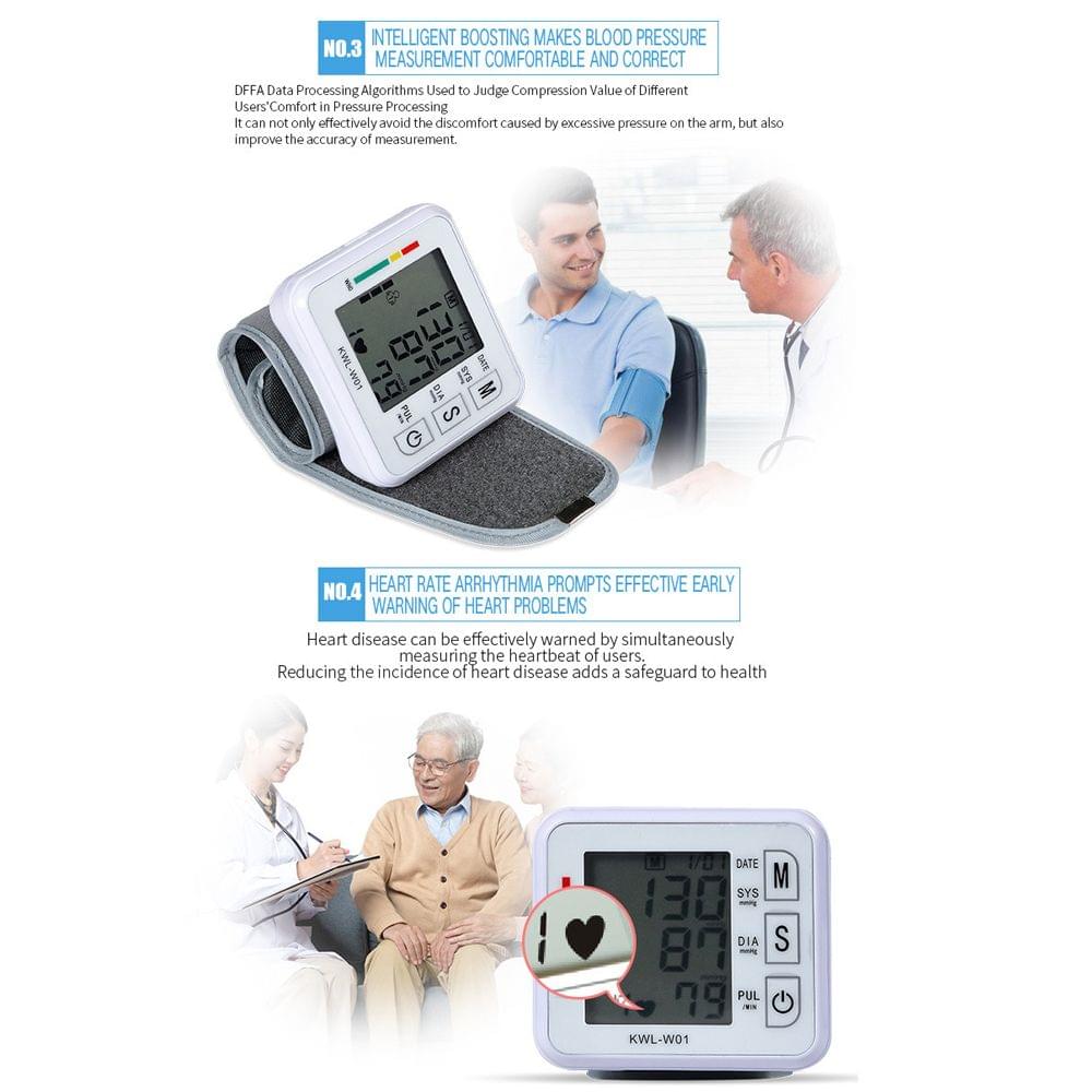 Digital Blood Pressure Monitor Heart Rate Pulse Tonometer