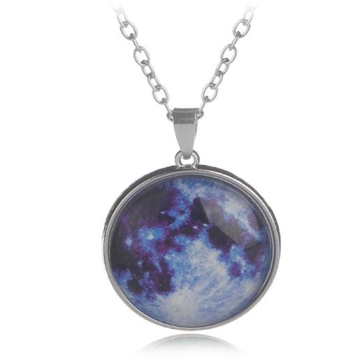 Multielement Alloy Noctilucent Starlight Gemstone Pendant Necklace (A2043)