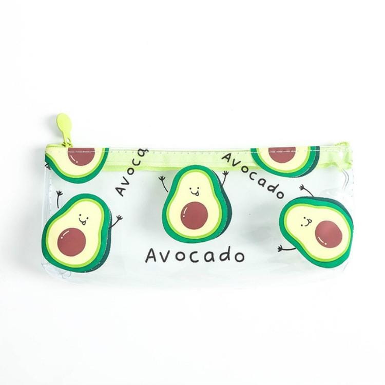 Creative Avocado Transparent Simple Portable Large Capacity Storage Bag Pencil Case Big Avocado