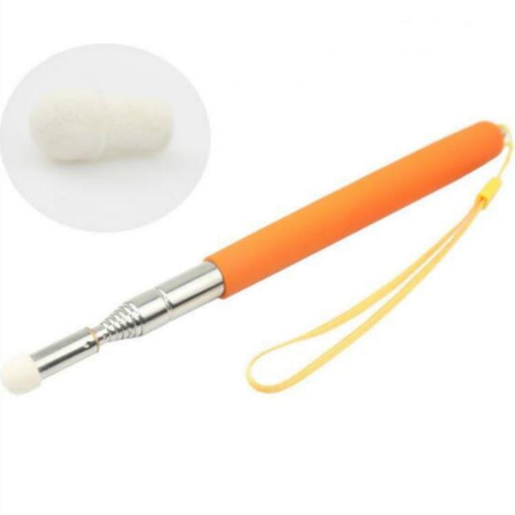 F12 Stainless Steel Electronic Whiteboard Teaching Touch Pointer Pen with 12mm Mushroom Head (Orange)