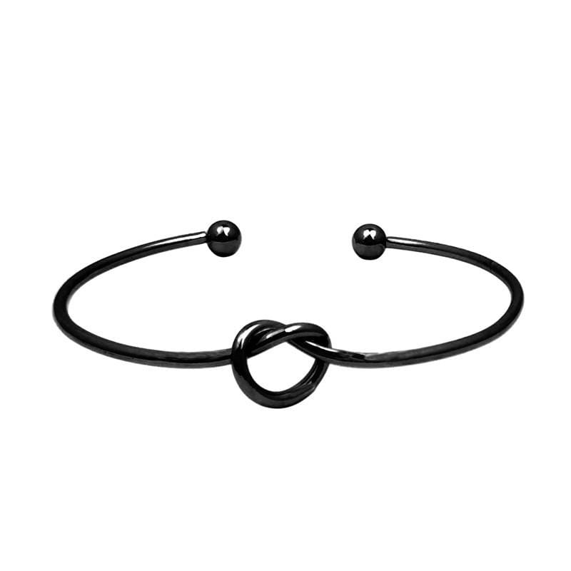 Bohemian Knotted Opening Minimalist Bracelet Bangle for Women (Style1)