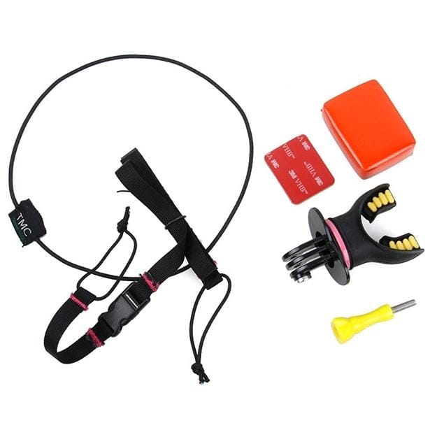 TMC HR261 Surfing Shoot Mouth Mount for GoPro NEW HERO /HERO7 /6 /5 /4 /3+ /3 /2 /1, Fit Surfing and Diving Sports (Style4)