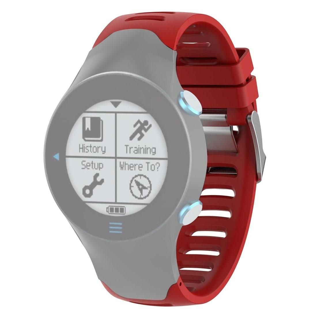 Smart Watch Silicone Wrist Strap Watchband for Garmin Forerunner 610 (Red)