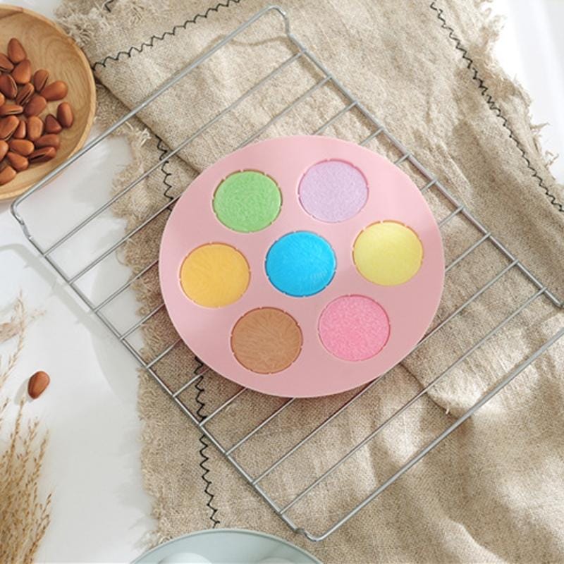 6 PCS Ball Shape Chocolate Cake Decoration Silicone Mold Ice Tray Mold (Pink)