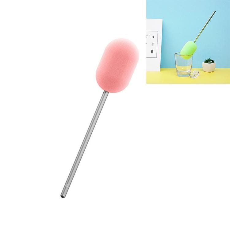 3 PCS Aluminum Alloy Sponge Cup Brush Milk Bottle Glass Tea Cup Cleaning Brush (Shadow Silver)