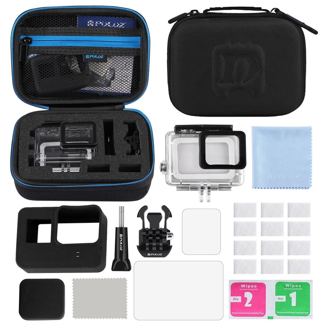 PULUZ 12 in 1 Surfing Accessories Combo Kits with Small EVA Case  for GoPro HERO7 Black /6 /5