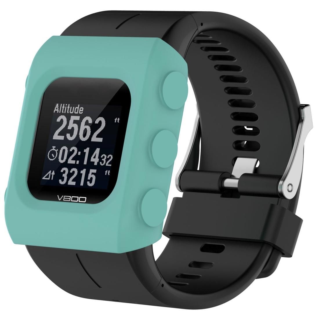 Solid Color Silicone Watch Protective Case for POLAR V800 (Mint Green)