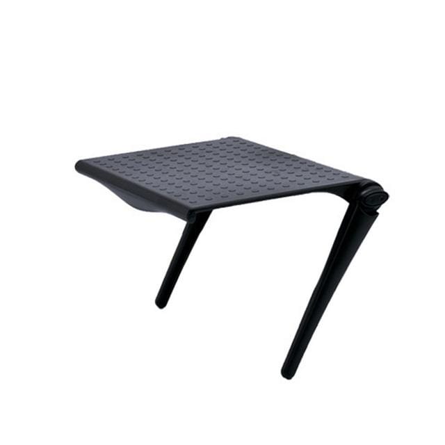2 PCS Office Desk Storage Holder Computer Display Shelf (Black)
