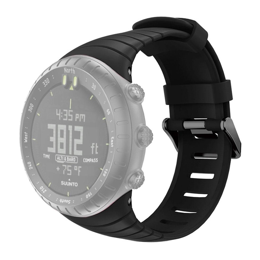 Smart Watch Silicone Wrist Strap Watchband for Suunto Core (Black)