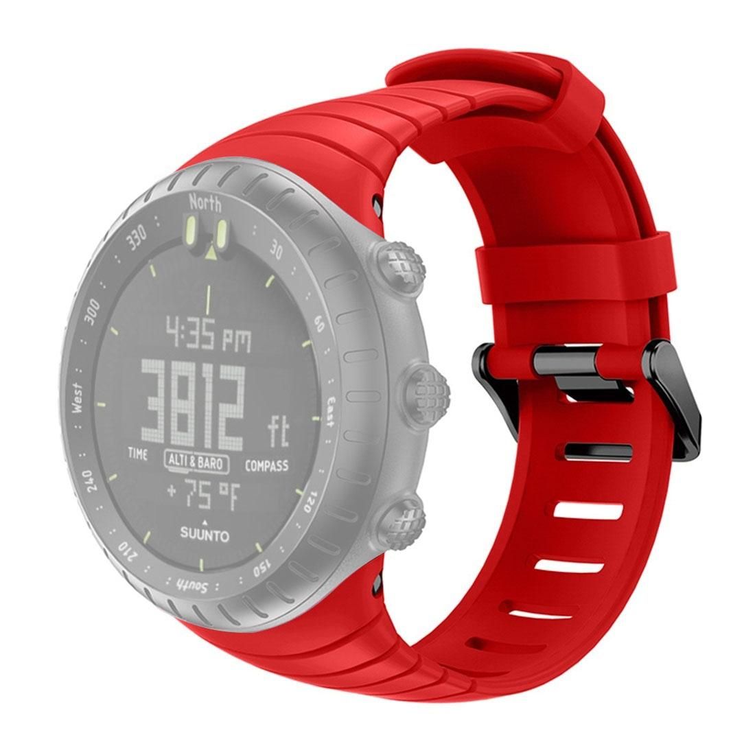 Smart Watch Silicone Wrist Strap Watchband for Suunto Core (Red)