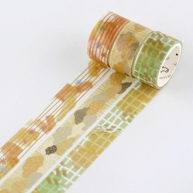 Letter Paper Tape Set Color Emotion Series Handbook Decorative Collage Graffiti Tape (Lemon Rain)