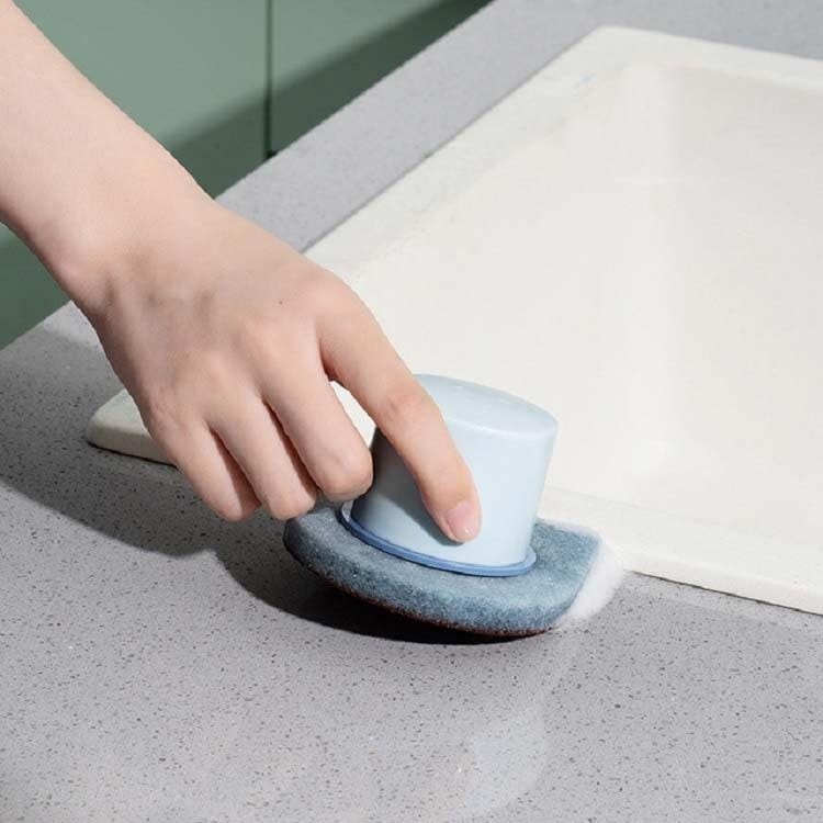 5 PCS Sharp Corner Sponge Brush to Clean Corner Gaps Pot Brush (White)