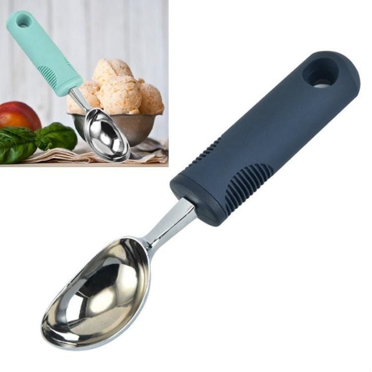 3 PCS Zinc Alloy Ice Cream Spoon Dessert Spoon Fruit Ball Digger (Navy)