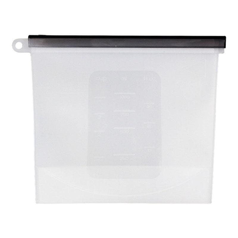 Food Grade Silicone Vacuum Sealed Split Fresh-keeping Bag (White)