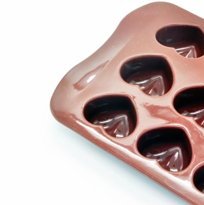8 PCS Silicone Love Shape 15 Grid Cake Chocolate Ice Tray Mold