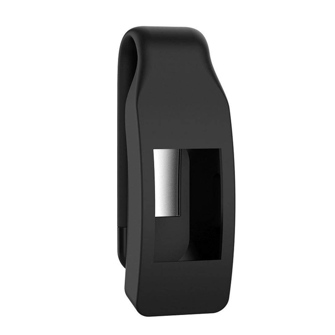 Smart Watch Silicone Clip Button Protective Case for Fitbit Inspire / Inspire HR / Ace 2 (Black)