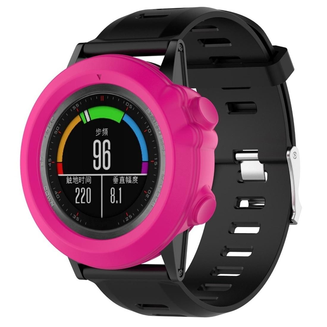 Smart Watch Silicone Protective Case for Garmin Fenix 3 (Rose Red)