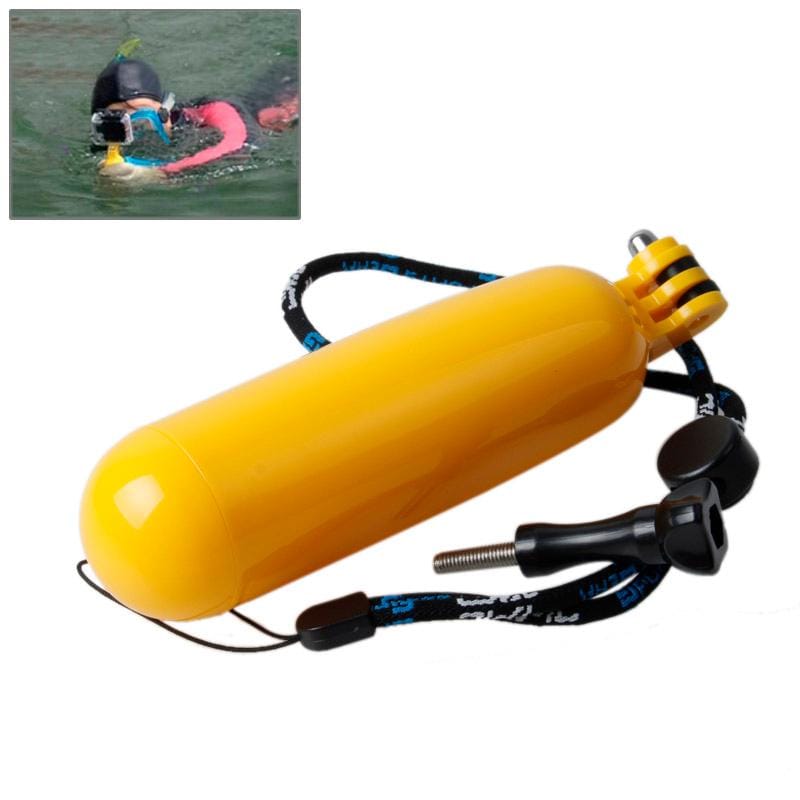 TMC Bobber Floating Hand Grip for GoPro  NEW HERO /HERO6   /5 /5 Session /4 Session /4 /3+ /3 /2 /1, Xiaoyi and Other Action Cameras (Yellow)