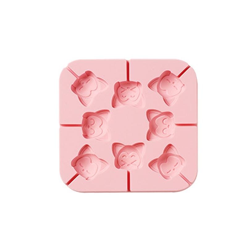 6 PCS DIY Handmade Chocolate Lollipop Mold Homemade Cartoon Silicone Ice Cream Mold Color Random Delivery, Style:Dolphin and Lobster