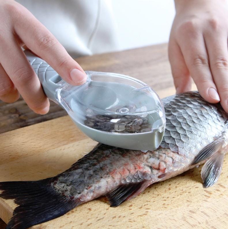 5 PCS Household Kitchen Tools Manually Remove Fish Scales with Lid Random Color Delivery
