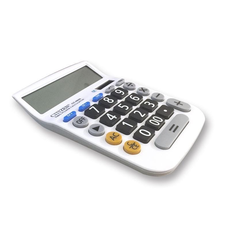 CT628 Color Button Calculator Mini Portable 12-bit Office Dual Power Calculator