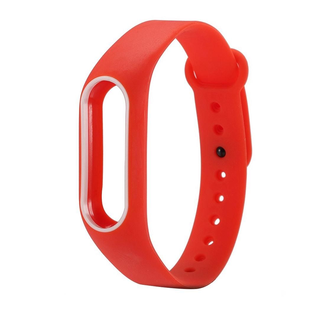 For Xiaomi Mi Band 2 Colorful Silicone Wrist Strap, Watch Band,Host not Included (Red)