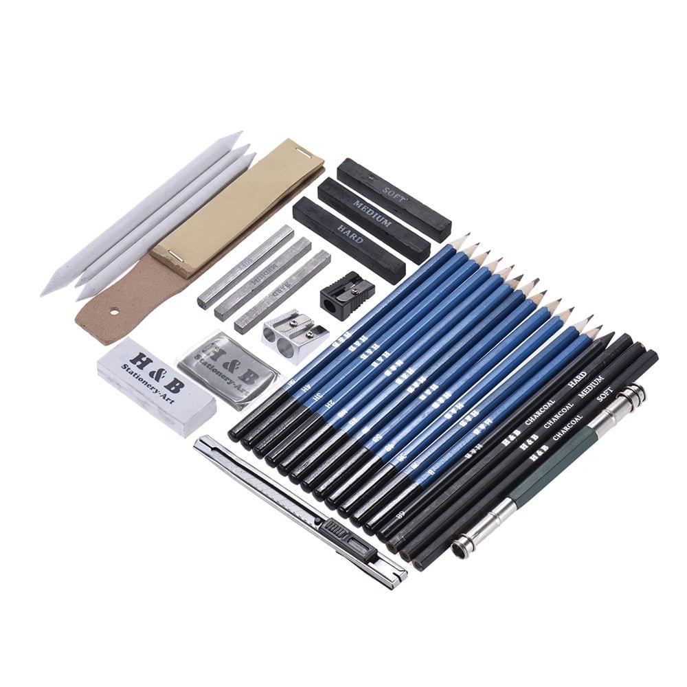 32pcs/Set Professional Drawing Sketch Pencil Kit Including