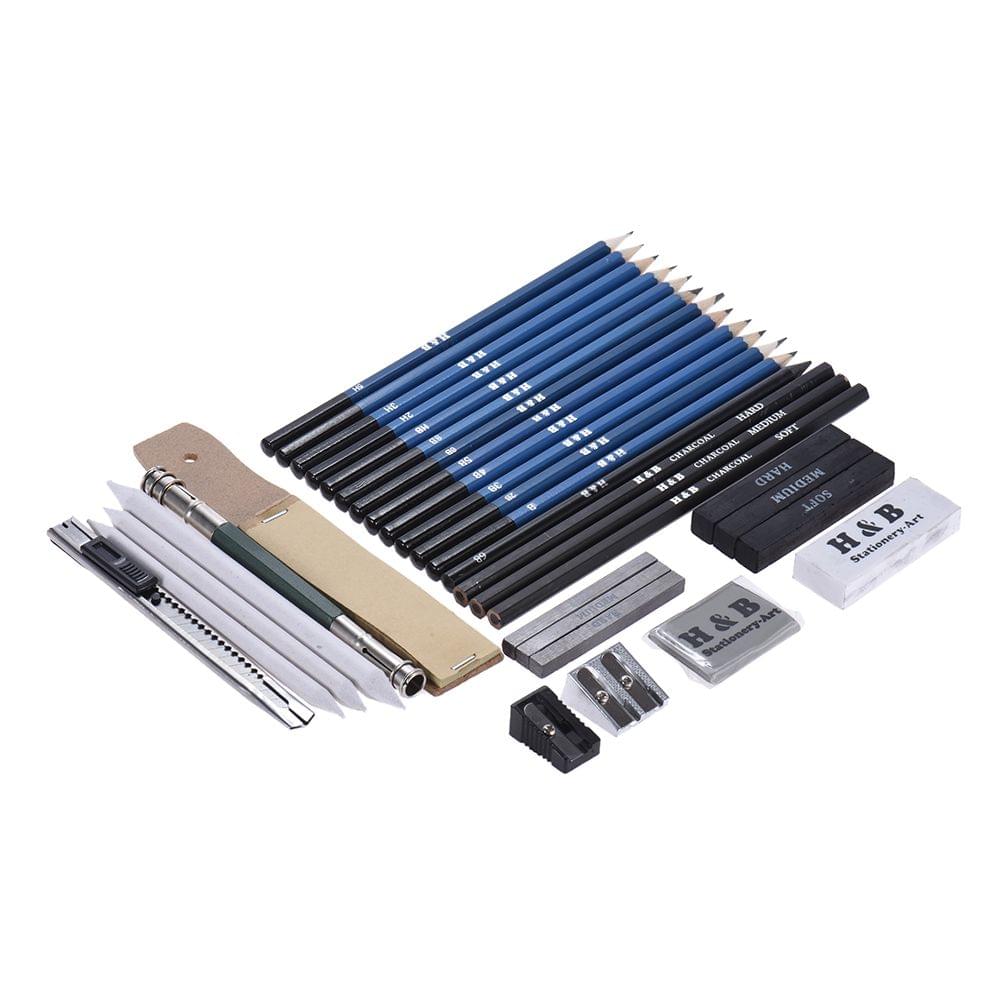 32pcs/Set Professional Drawing Sketch Pencil Kit Including