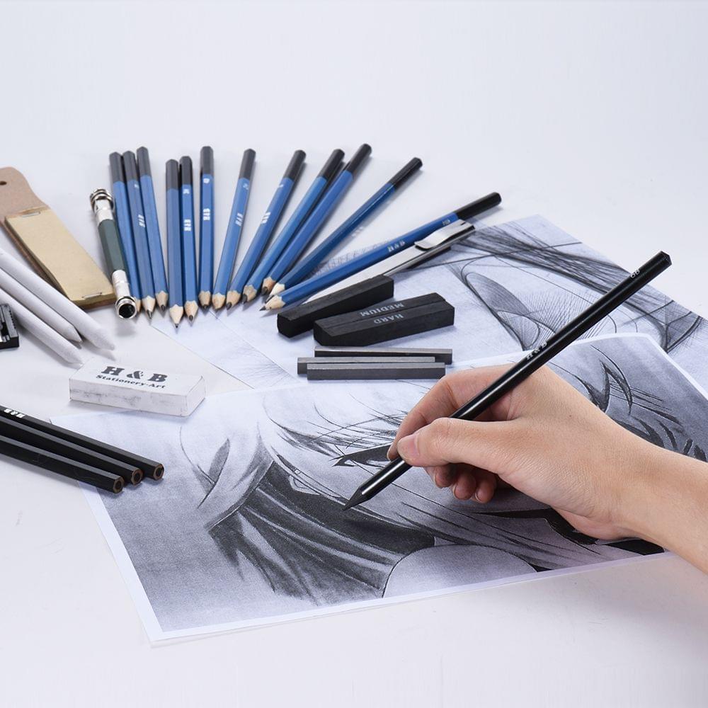 32pcs/Set Professional Drawing Sketch Pencil Kit Including