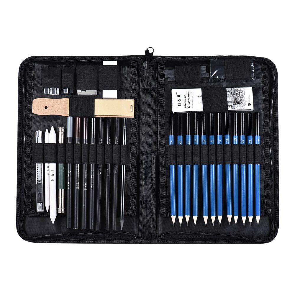 40pcs/ Set Professional Sketching Drawing Pencils Kit - 1