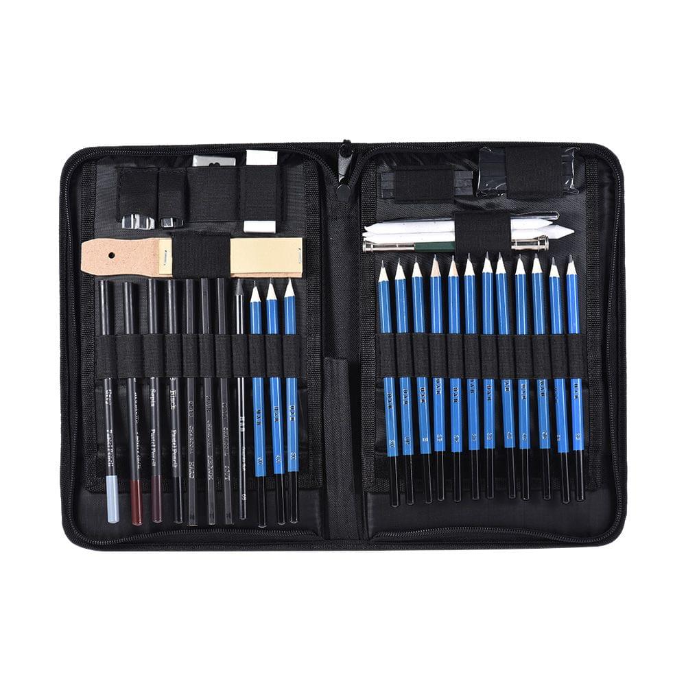 40pcs/ Set Professional Sketching Drawing Pencils Kit - 2