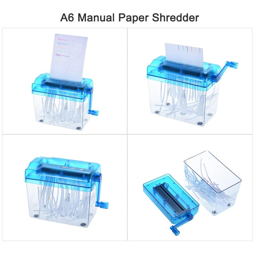 A6 Manual Hand Paper Shredder Document File Handmade - A6