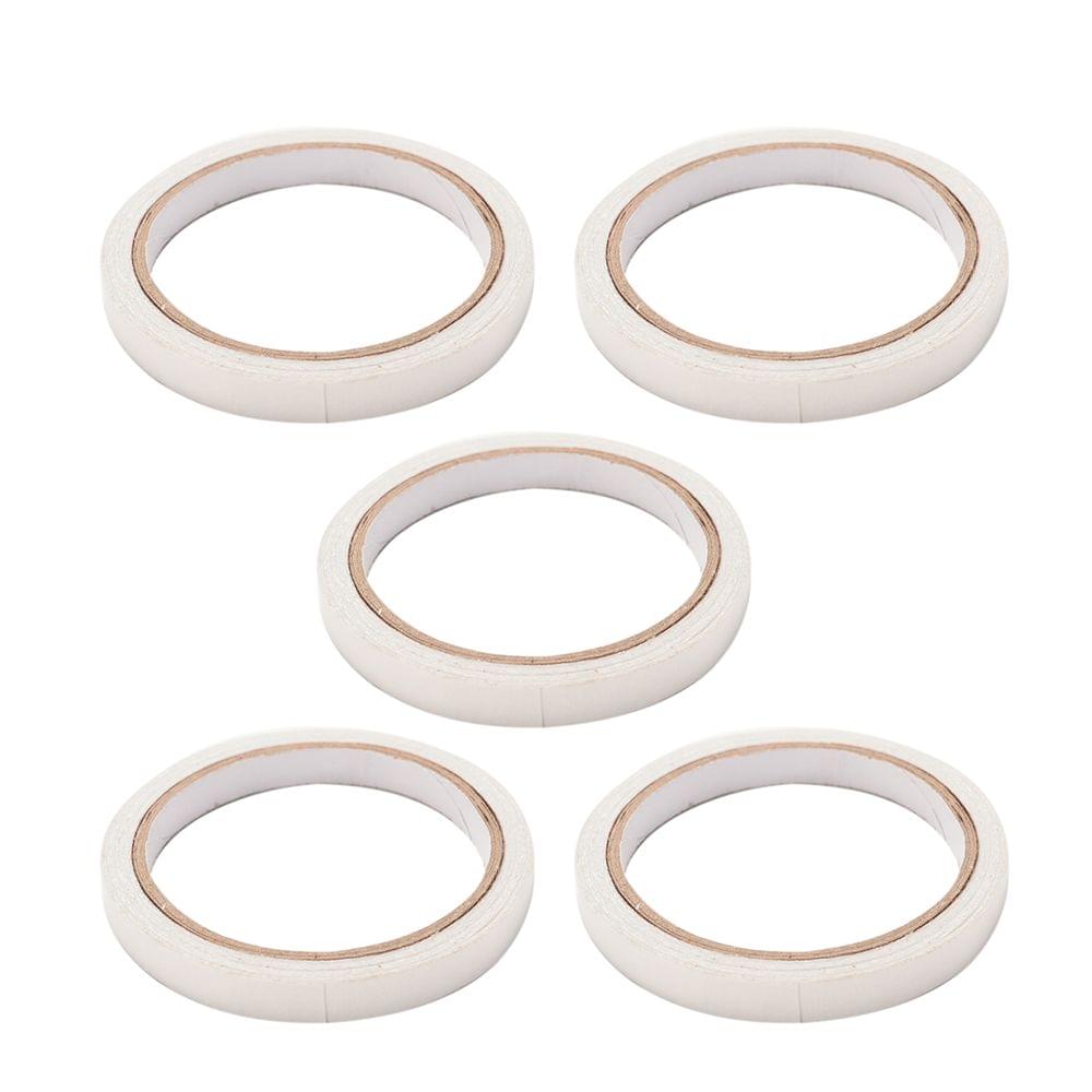 5PCS White 10mm Double Sided Tape Package Double-faced - 10mm 5pcs