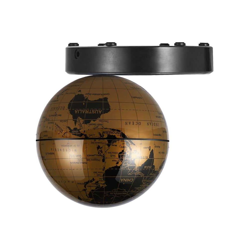 Magnetic Levitating World Map Globe with LED Light Base - EU Plug