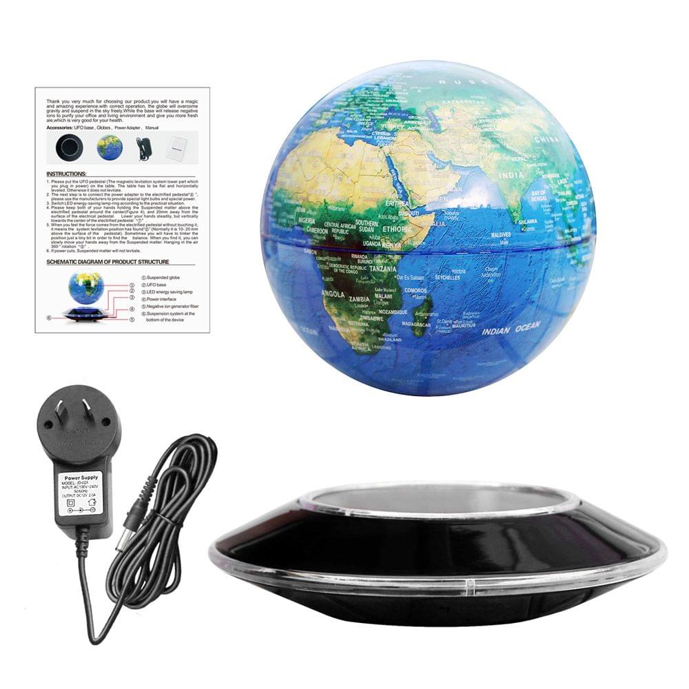 Magnetic Levitation Floating Globe 6 Inch Anti-Gravity - AU Plug