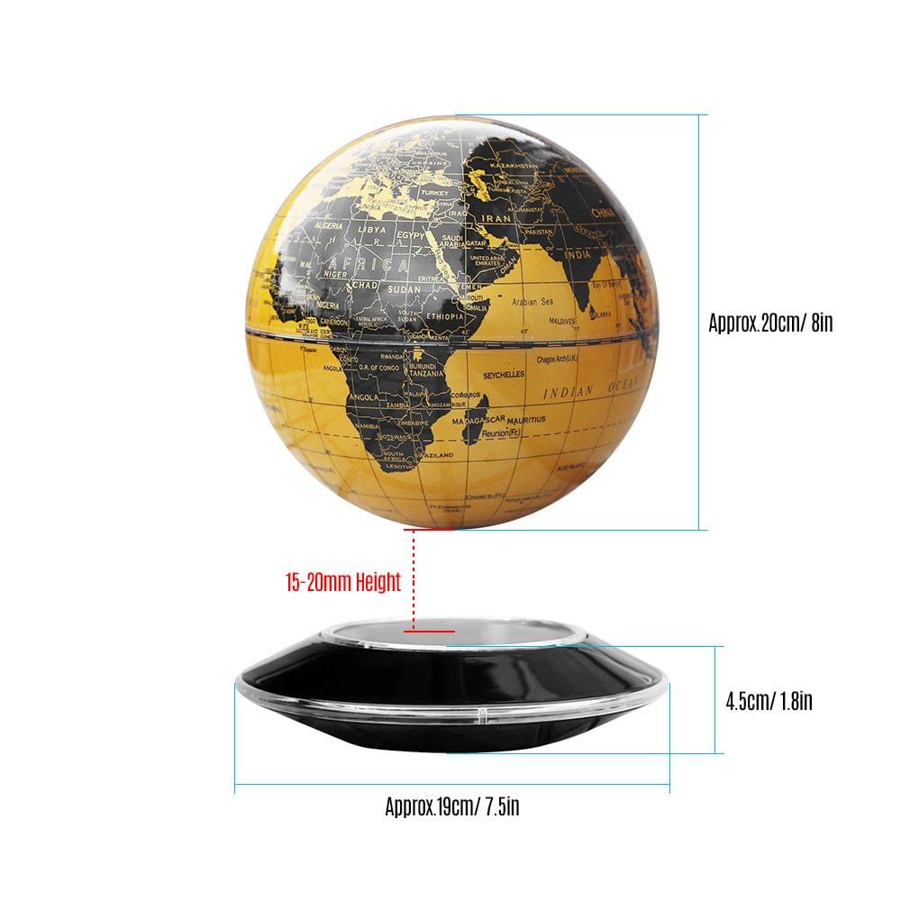 Magnetic Levitation Floating Globe 8 Inch Anti-Gravity - EU Plug