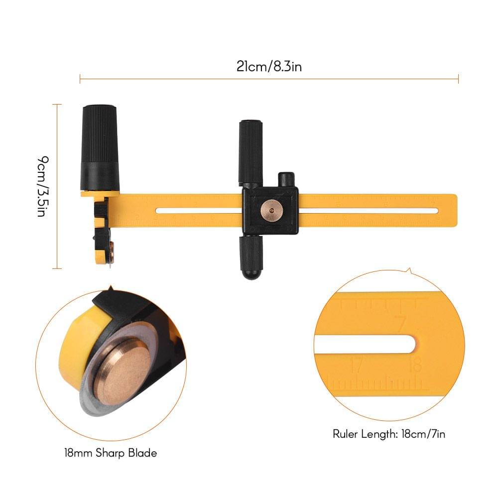 NDK Rotary Compass Circle Cutter Adjustable Cutting Tool for