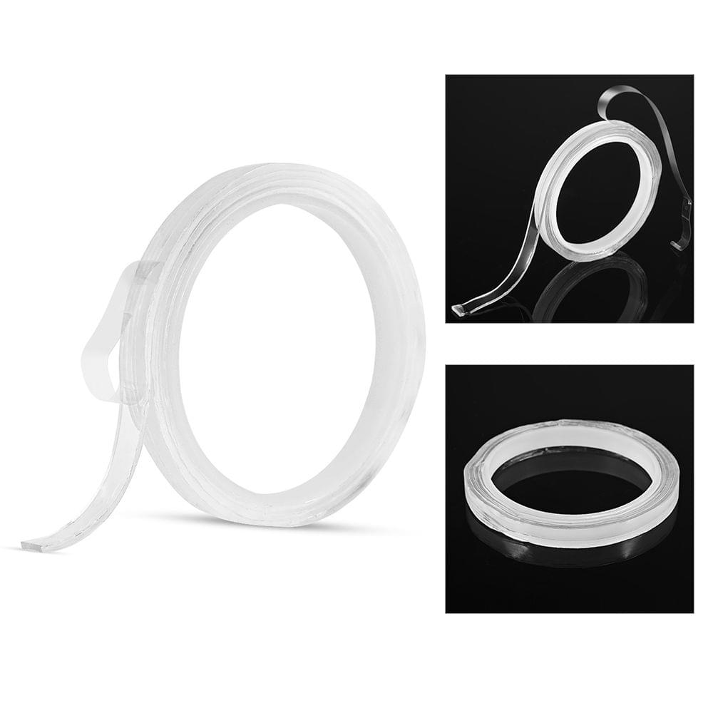 1m/3.3ft Washable Traceless Double-sided Adhesive Tape - 10mm x 1 Meter