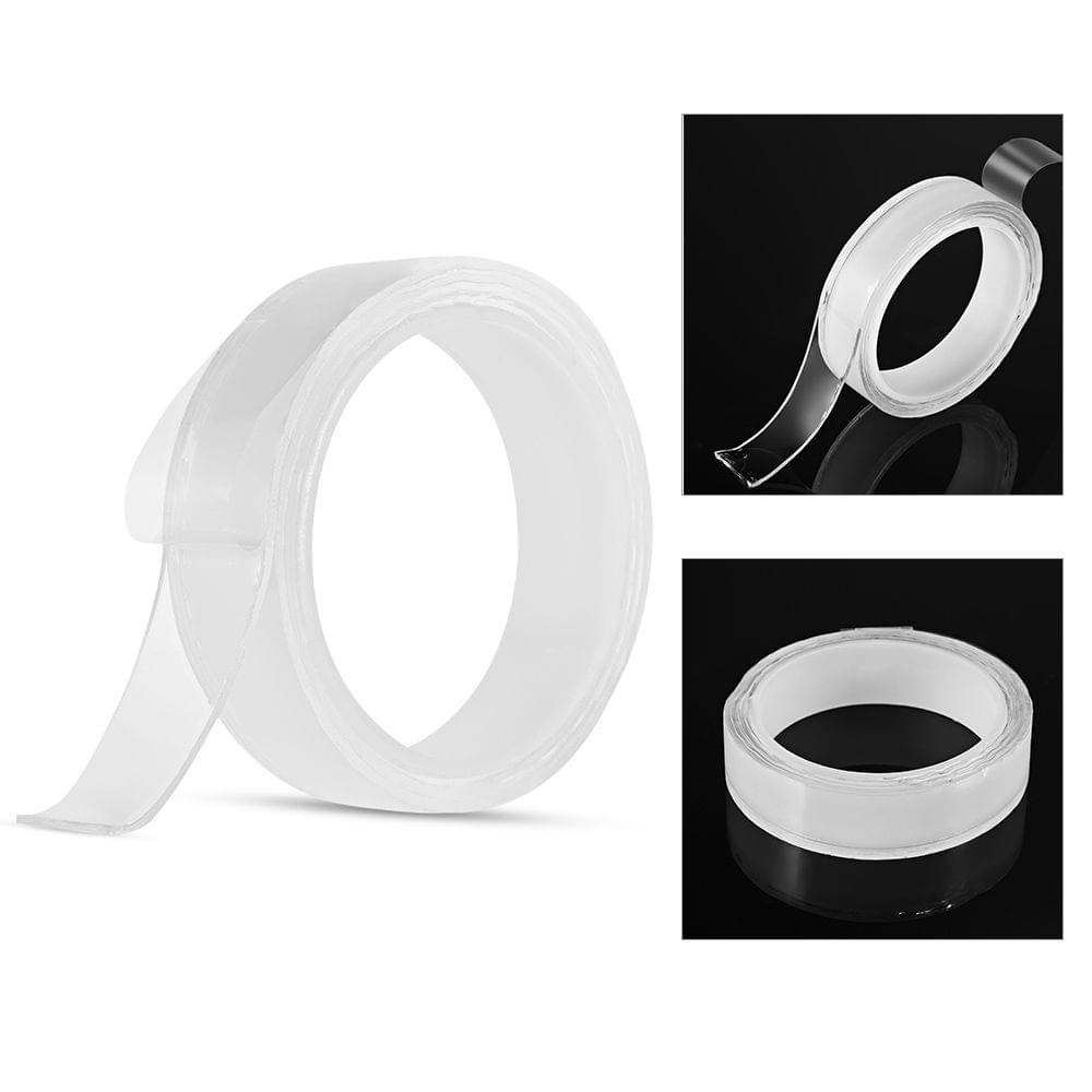 1m/3.3ft Washable Traceless Double-sided Adhesive Tape - 25mm x 1 Meter