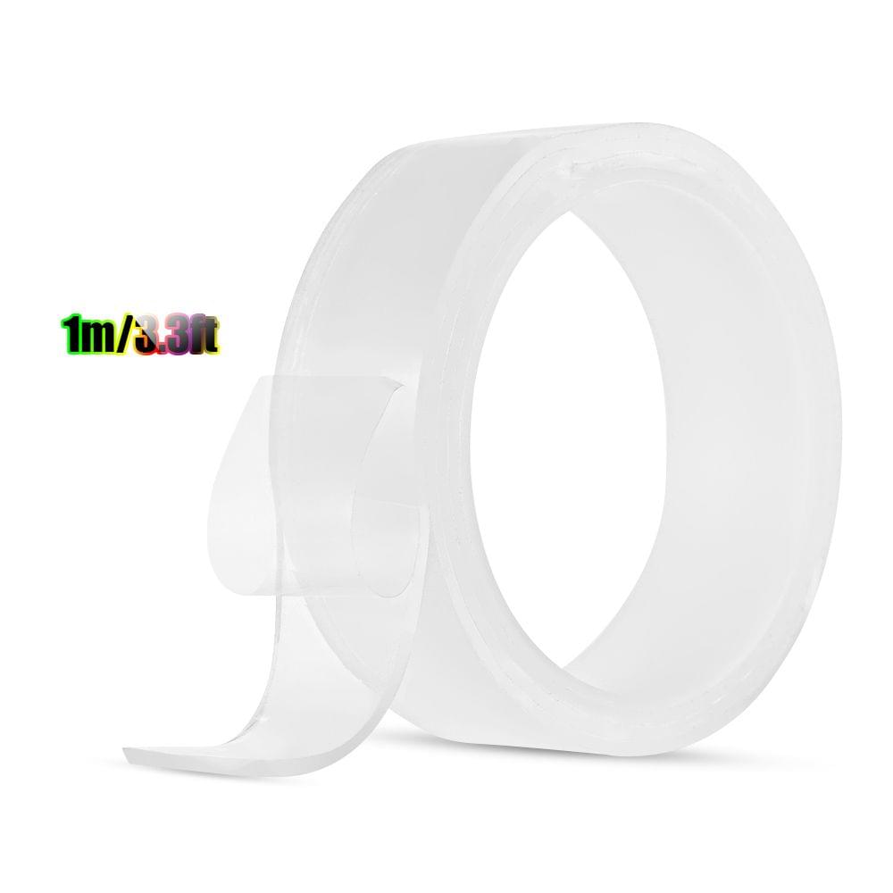 1m/3.3ft Washable Traceless Double-sided Adhesive Tape - 30mm x 1 Meter