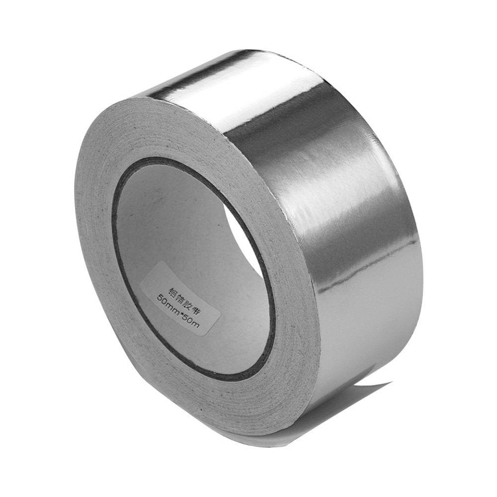 Aluminum Foil Tape High Adhesive Tape  Heat Shield 2 Inch x - 50mm x 50m