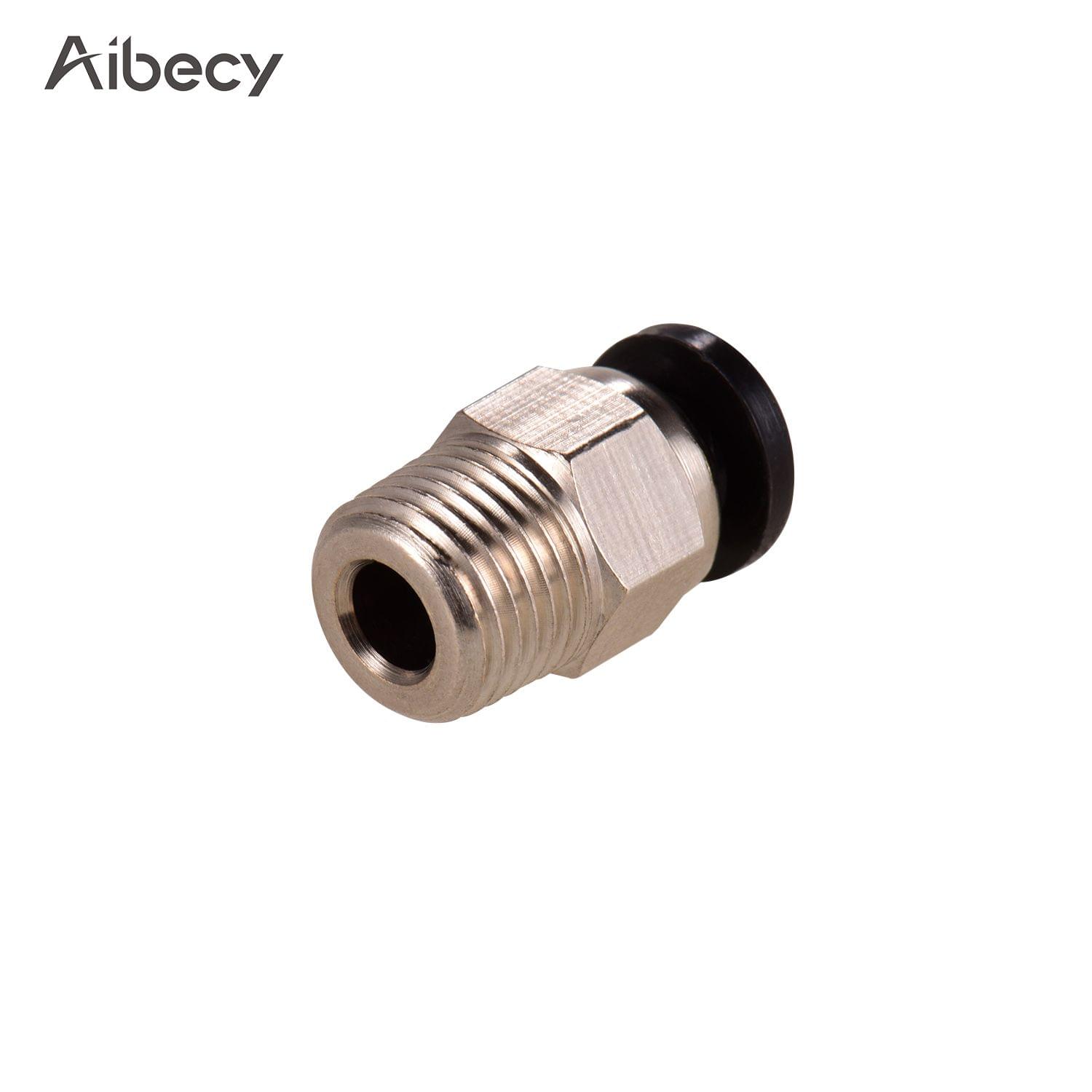 Aibecy PC4-M10 Male Straight Pneumatic Tube Push Fitting